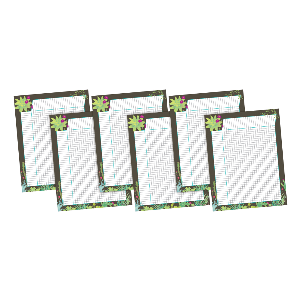 Barker Creek Incentive Charts, 22in x 17in, Multicolor, Pack Of 6 Charts