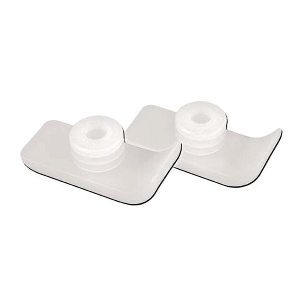 Medline Guardian Walker Ski/Glider Caps, White, Case Of 6 Pairs