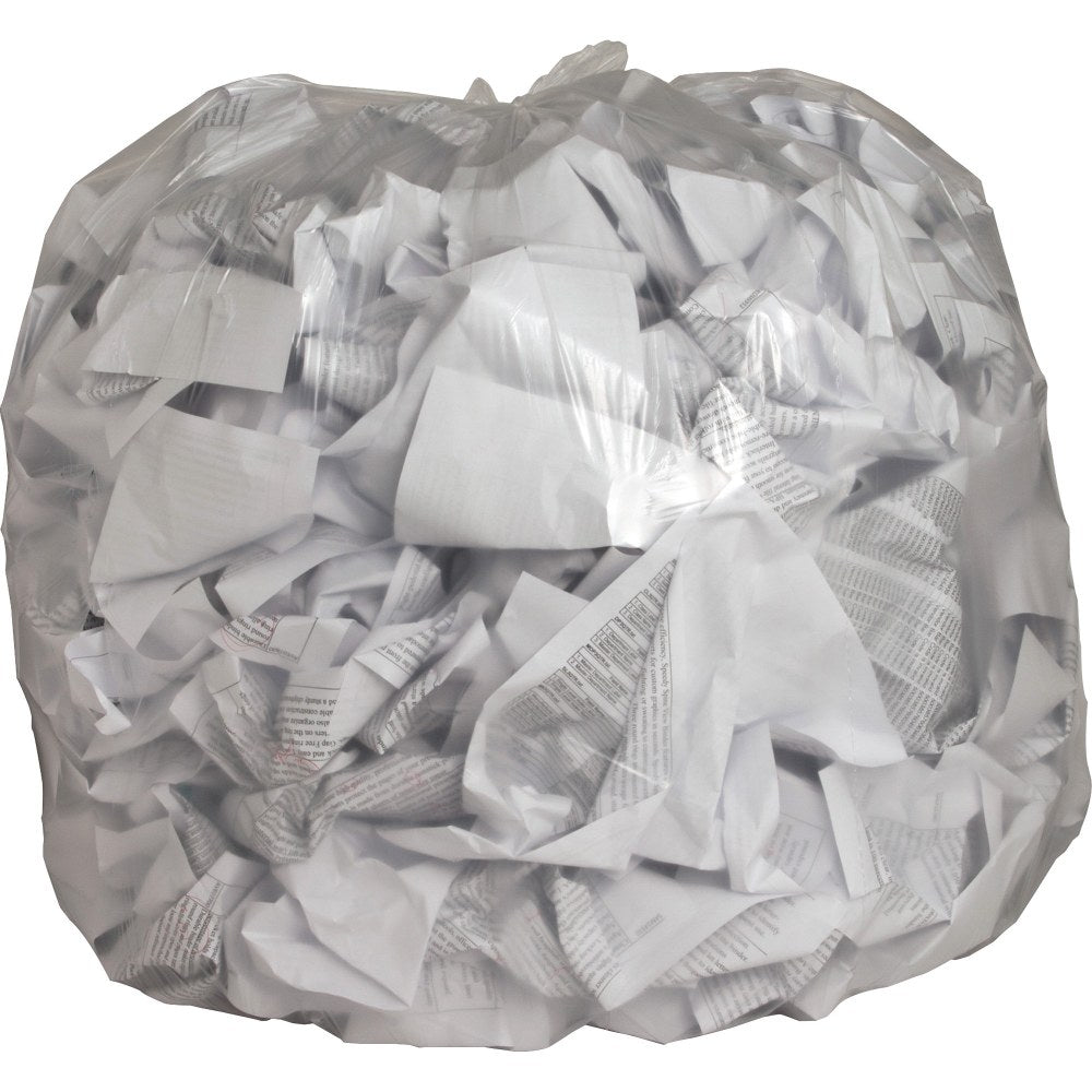 Genuine Joe Super Hexene Trash Can Liner, 40-45 Gallon, Clear, Box Of 250