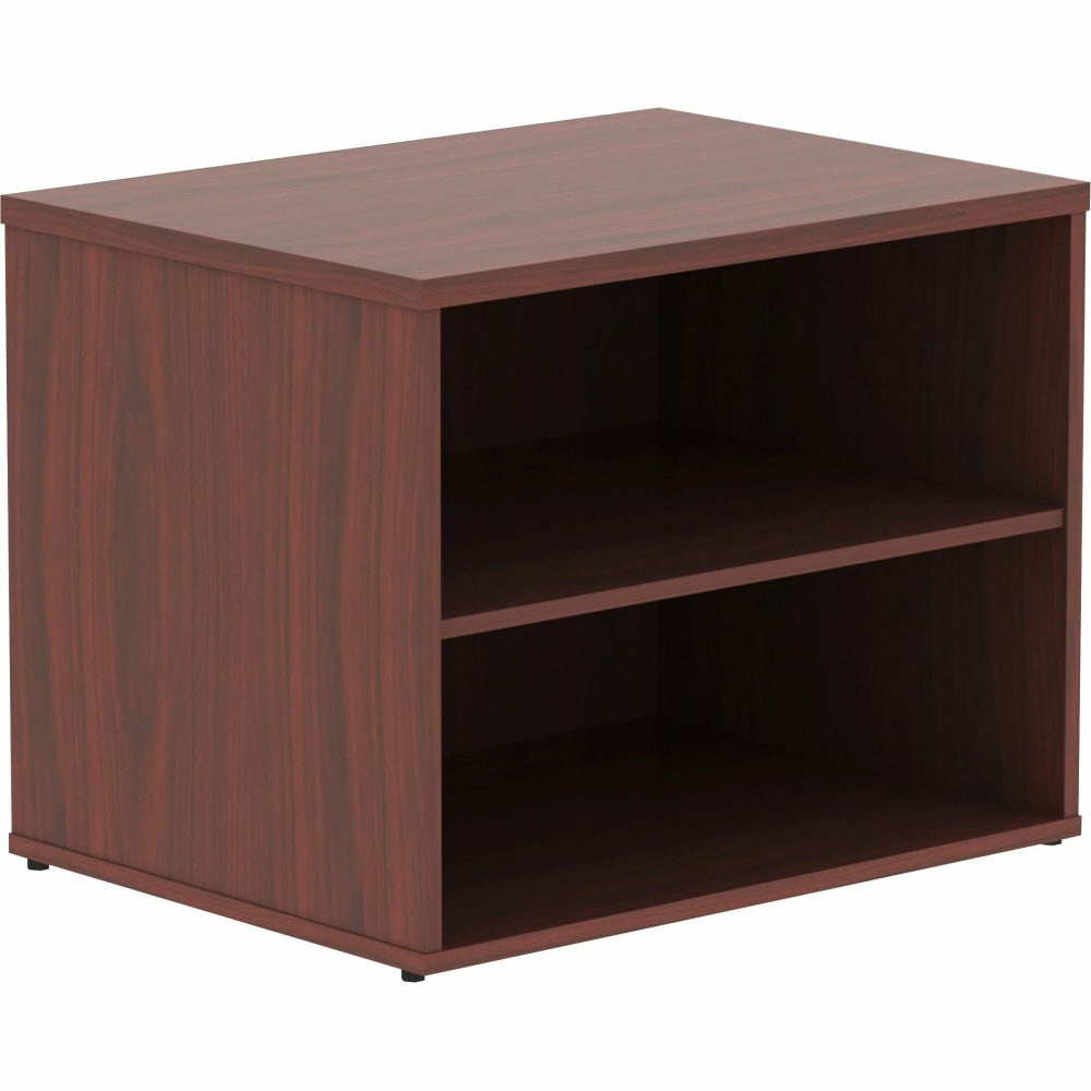 Lorell Relevance 2-Shelf Open Storage, Mahogany