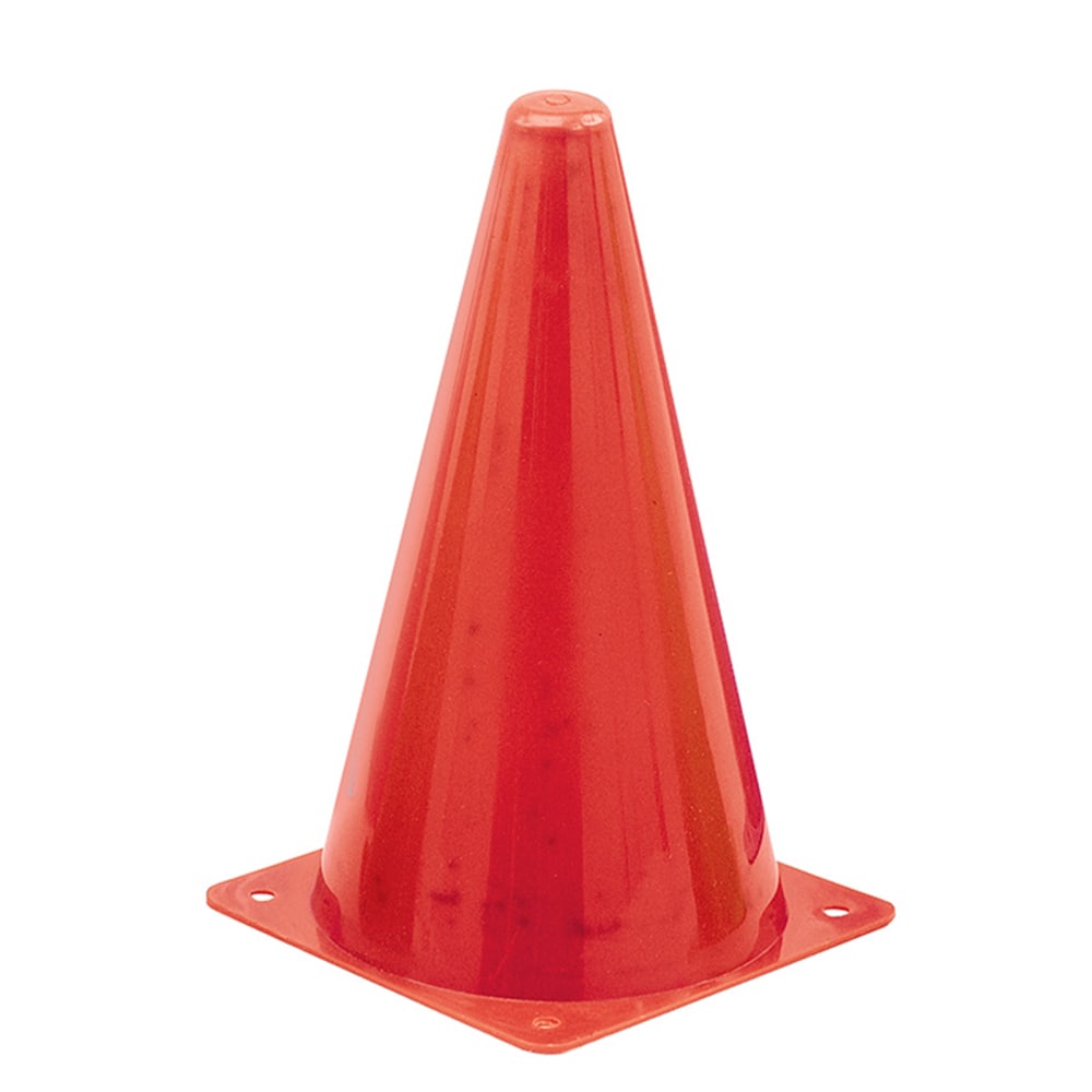 Champion Sports High-Visibility Safety Cones, 9in, Bright Orange, Pack Of 12 Cones