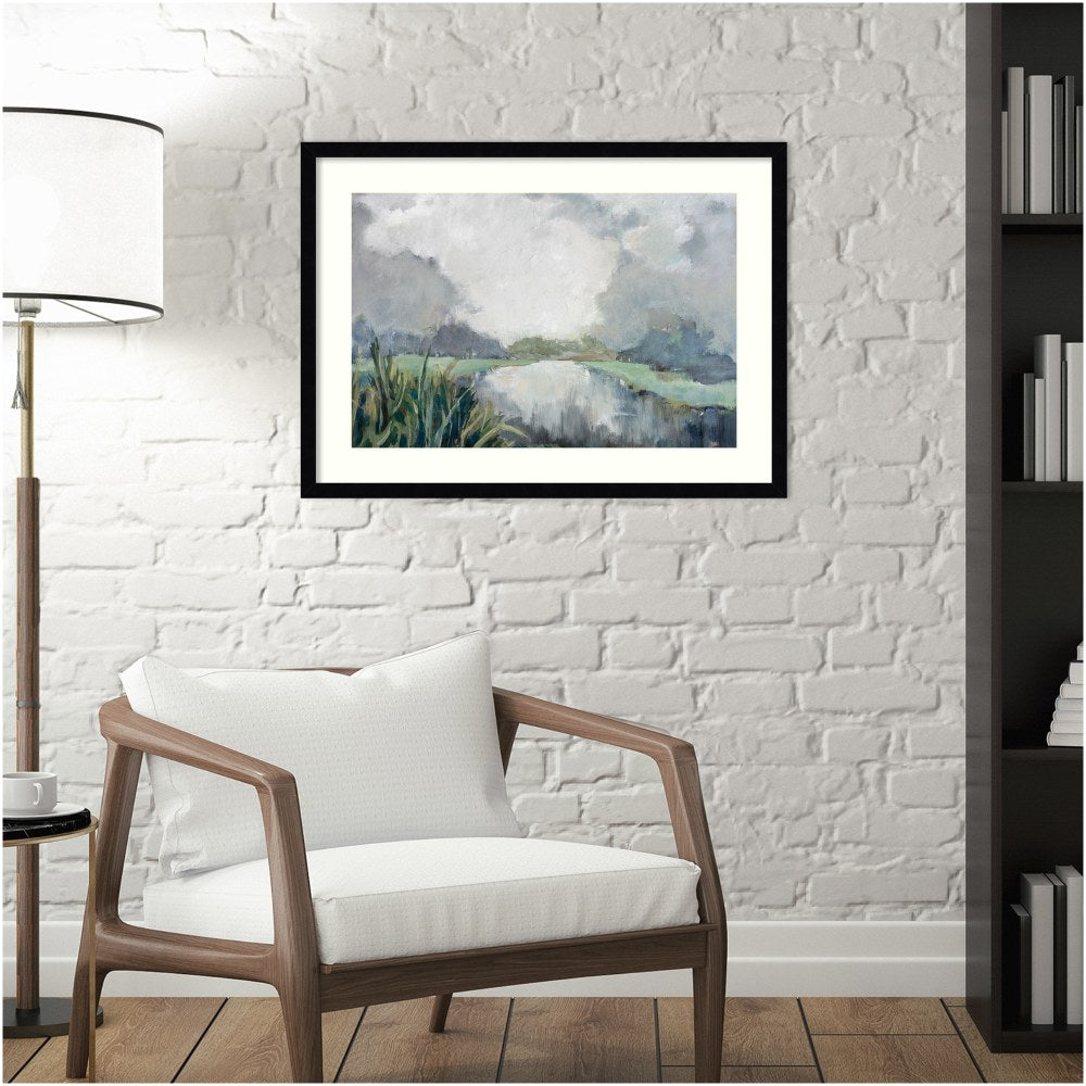 Amanti Art River Passage by Mary Parker Buckley Wood Framed Wall Art Print, 26inW x 19inH, Black