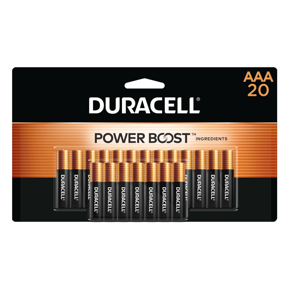 Duracell Coppertop AAA Alkaline Batteries, Pack Of 20