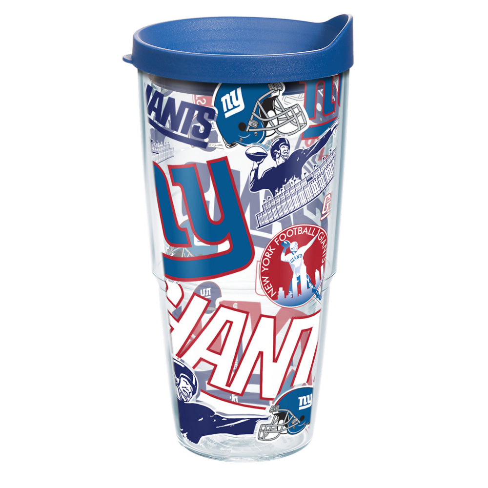 Tervis NFL All-Over Tumbler With Lid, 24 Oz, New York Giants