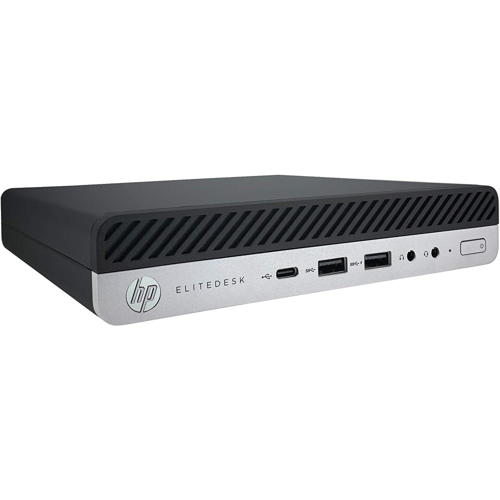 HP EliteDesk 800 G4-MINI Refurbished Desktop PC, Intel Core i5, 8GB Memory, 256GB Solid State Drive, Windows 11, J1-800G4MA01