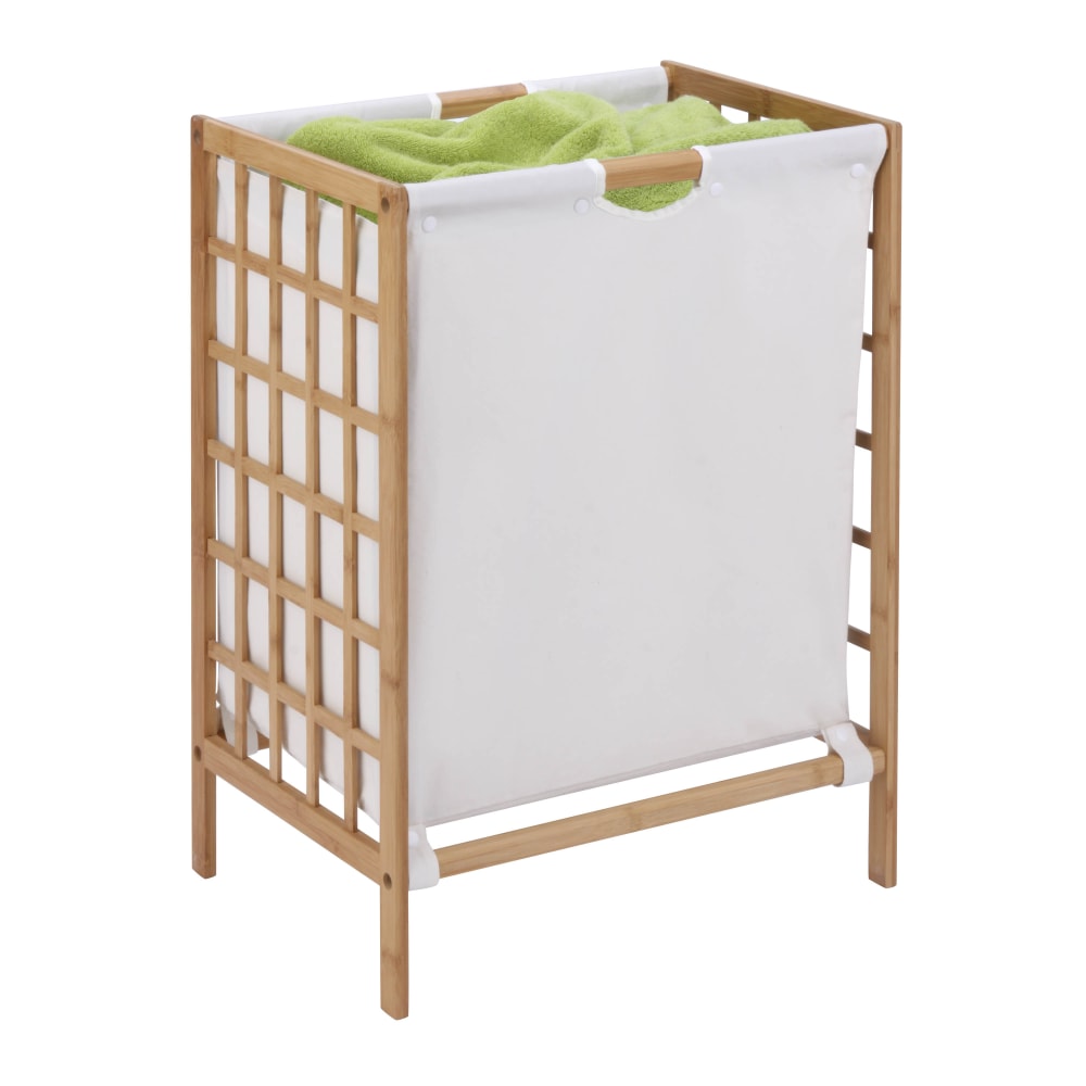 Honey-Can-Do Knockdown Bamboo Hamper, 25 7/8in, Natural