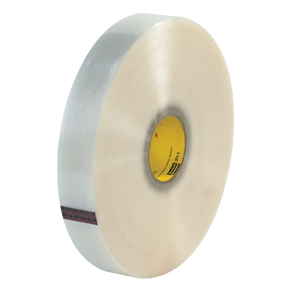 3M 371 Carton Sealing Tape, 2in x 1,000 Yd., Clear, Case Of 6