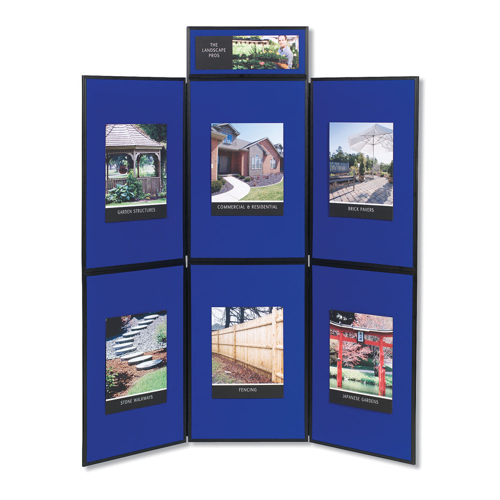 Quartet ShowIt 6-Panel Presentation System For Tabletop/Floor Display