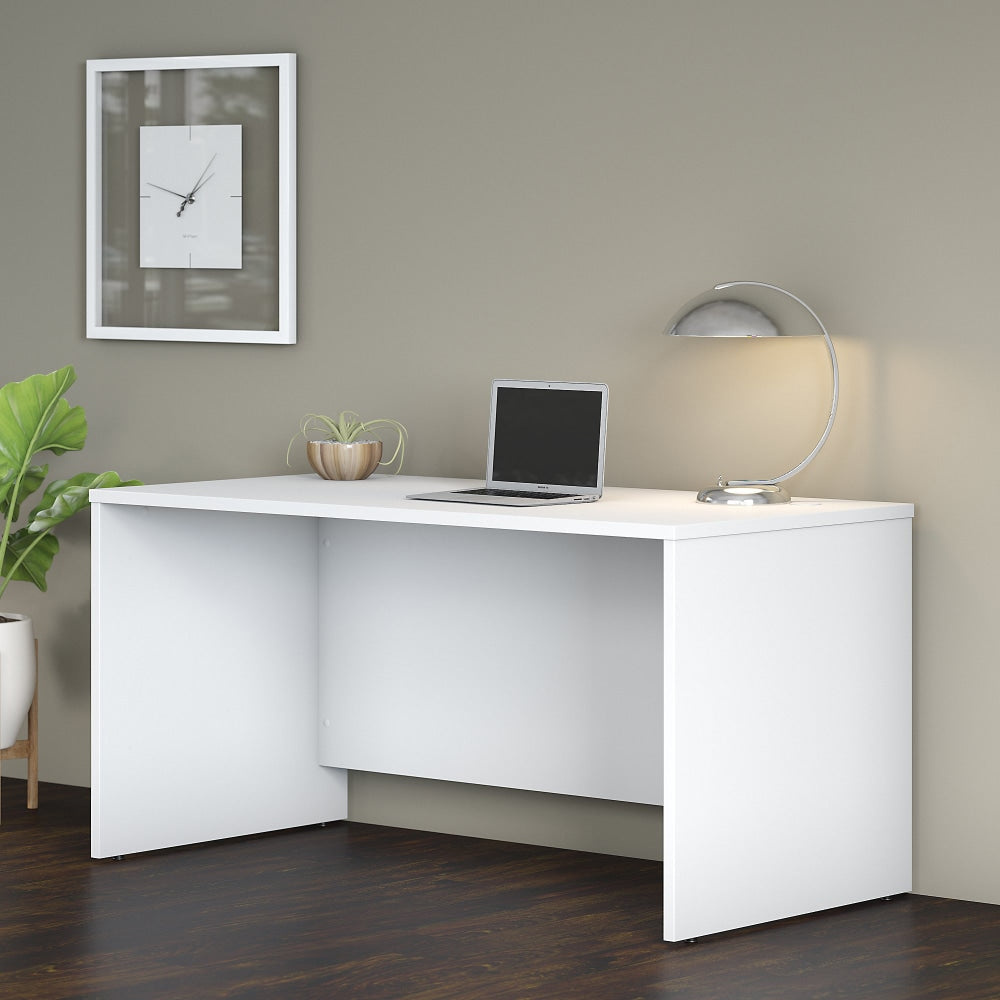 Bush Business Furniture Studio C 60inW Office Computer Desk, White, Standard Delivery