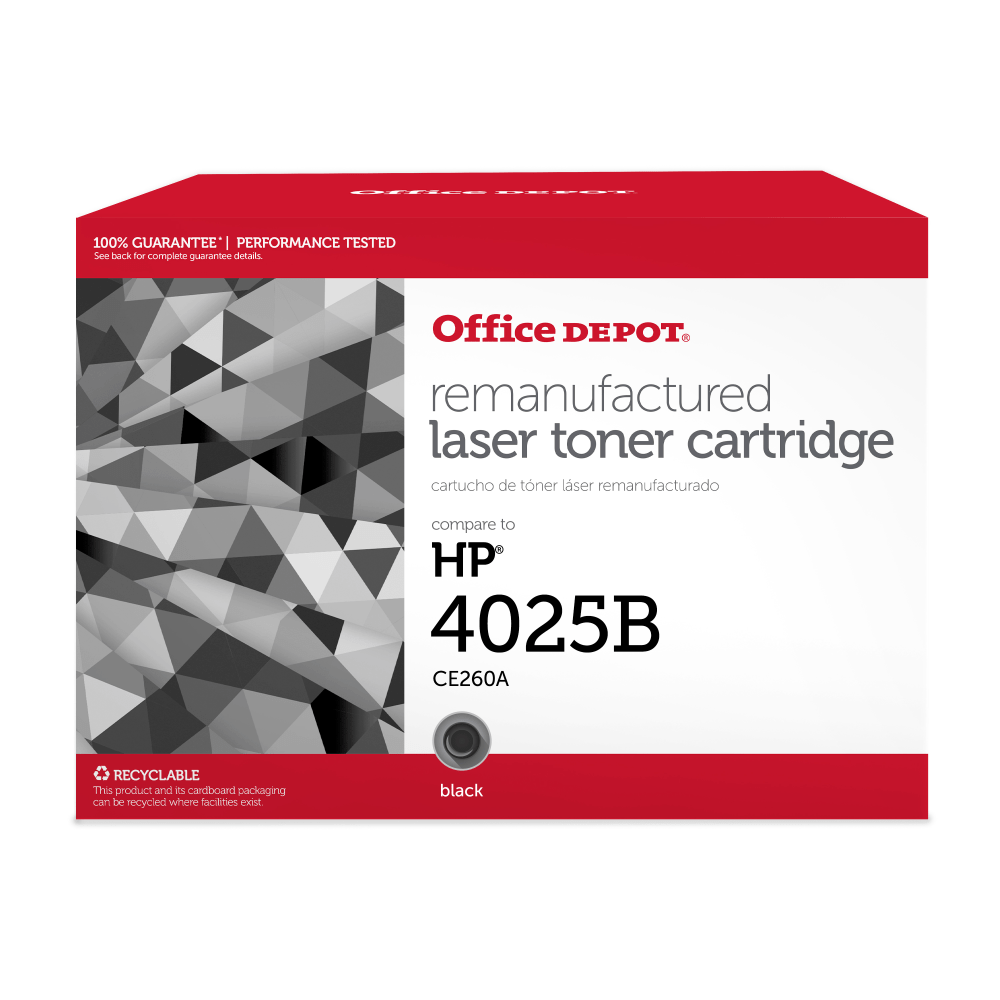 Office Depot Remanufactured Black Toner Cartridge Replacement For HP 4025B