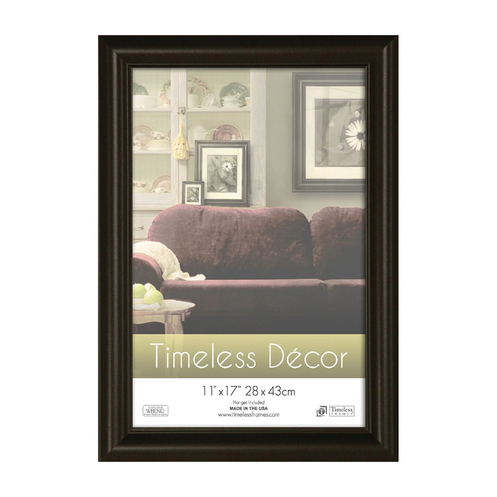 Timeless Frames Boca Wall Frame, 11in x 17in, Glossy Black