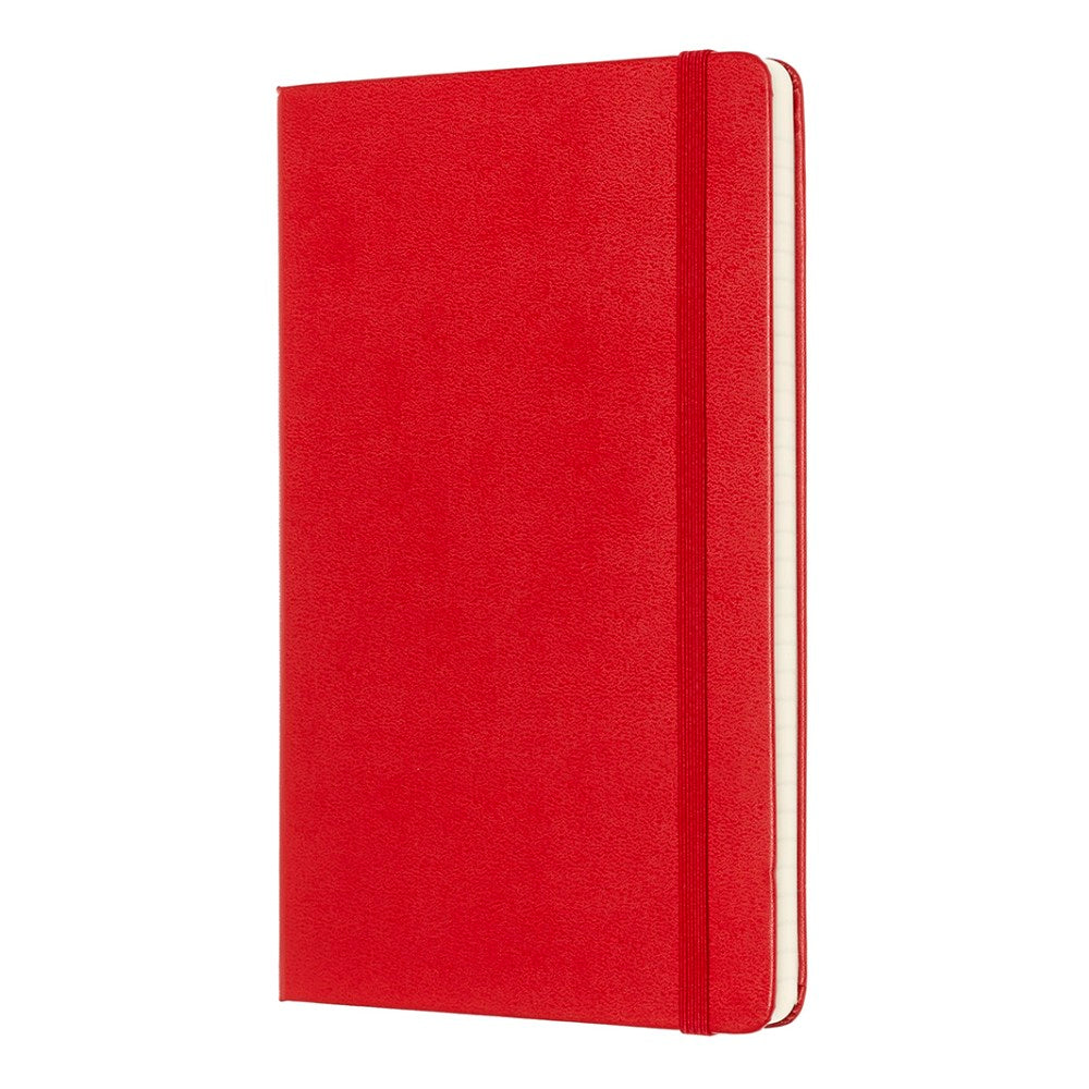 Moleskine Classic Hard Cover Notebook, 5in x 8-1/4in, Ruled, 240 Pages, Red