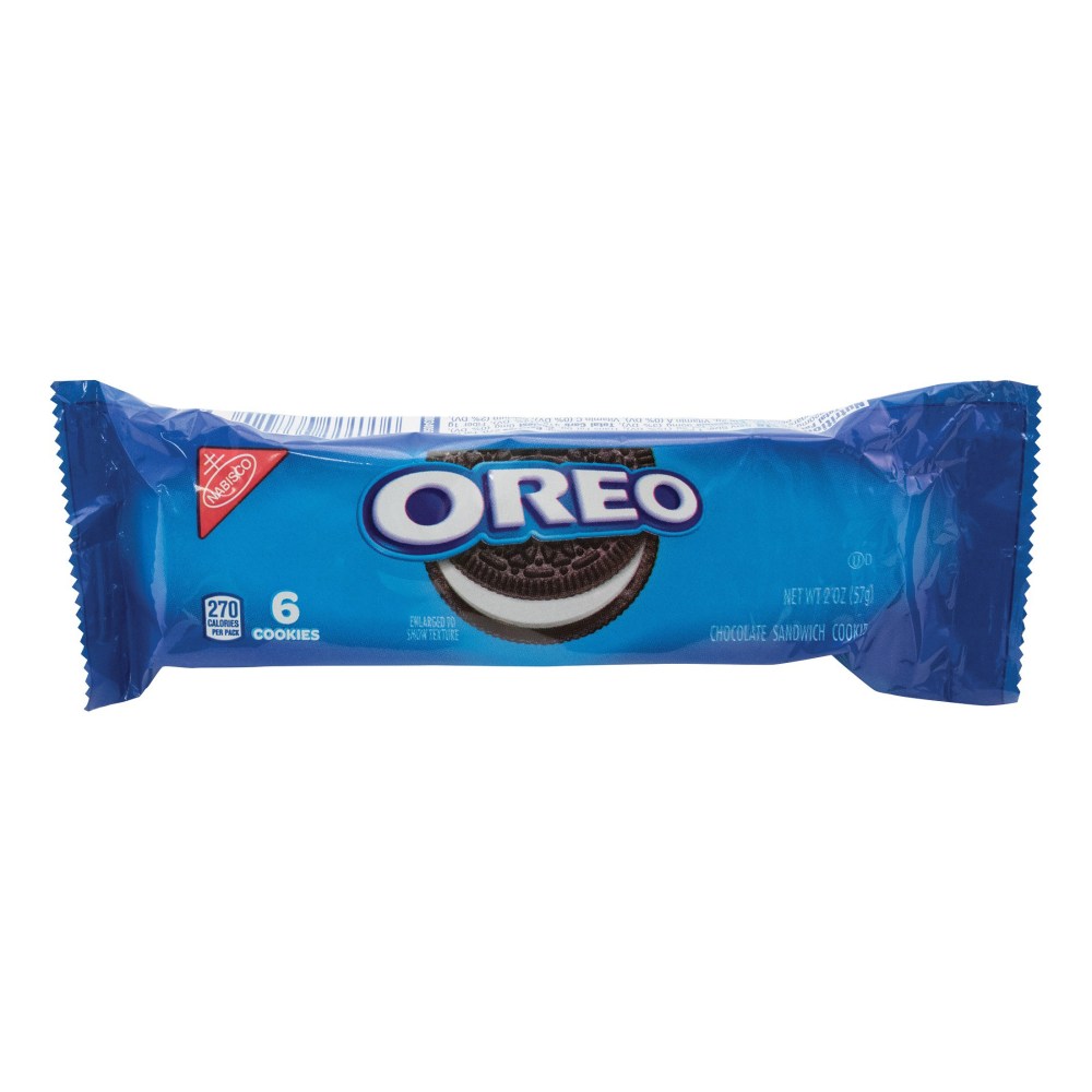 Oreo Sandwich Cookies, Chocolate, 2.4 Oz, Box Of 12