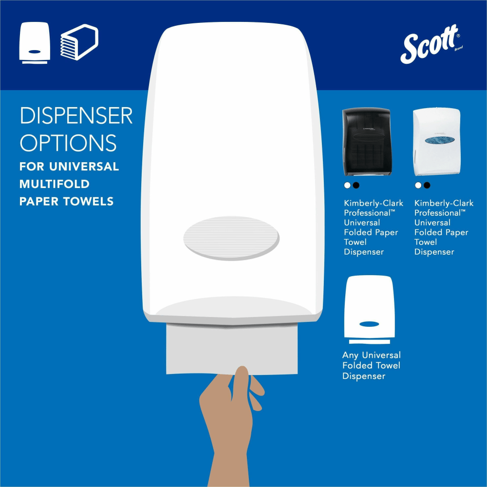 Scott Multifold Paper Towels with Absorbency Pockets - Multifold - 9.25in x 9.40in - Soft Wheat - Fiber - 250.0 Per Pack - 12 / Carton