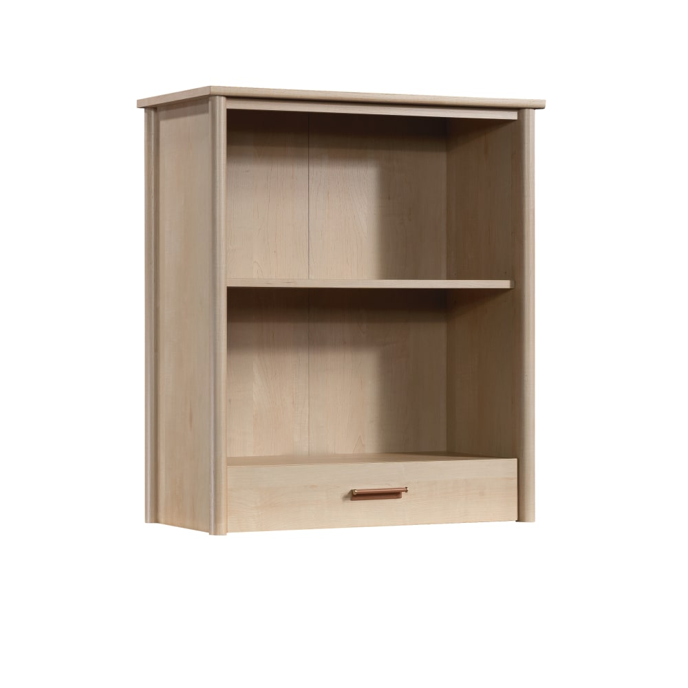 Sauder Whitaker Point Library Hutch With Drawer, 36-1/4inH x 31-1/2inW x 15-1/2inD, Natural Maple