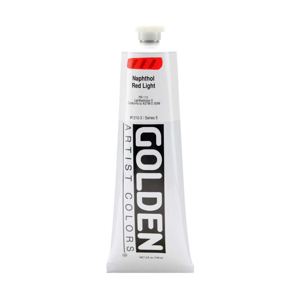 Golden Heavy Body Acrylic Paint, 5 Oz, Naphthol Red Light