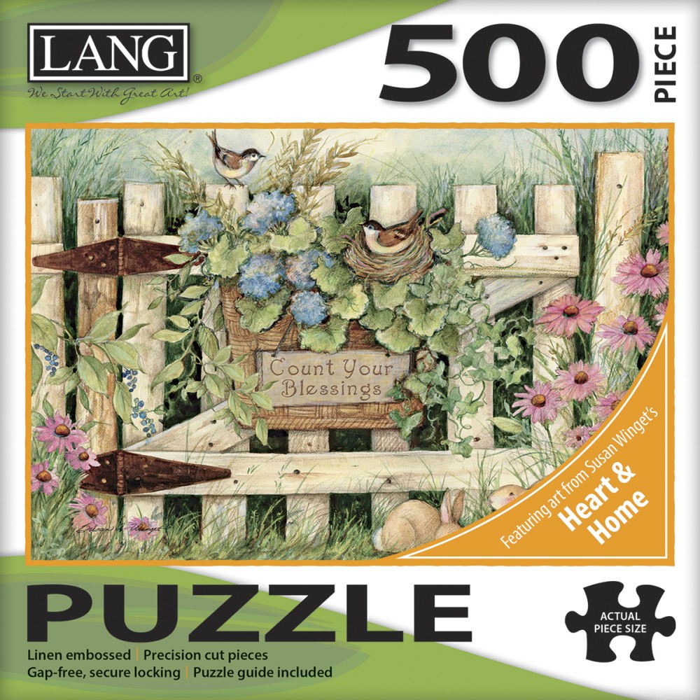 Lang 500-Piece Jigsaw Puzzle, Garden Gate