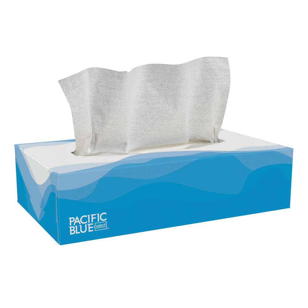 PACIFIC BLUE SELECT 2-PLY FACIAL TISSUE BY GP PRO (GEORGIA-PACIFIC), FLAT BOX, 30 BOXES PER CASE