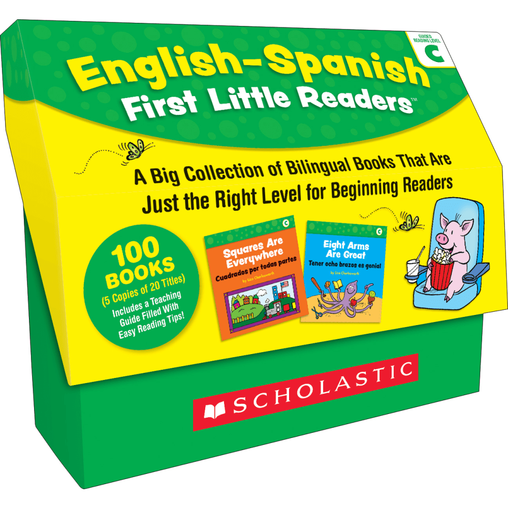 Scholastic Teacher Resources English-Spanish First Little Readers: Guided Reading Level C, Grades Pre-K To 2nd, Set Of 100 Books