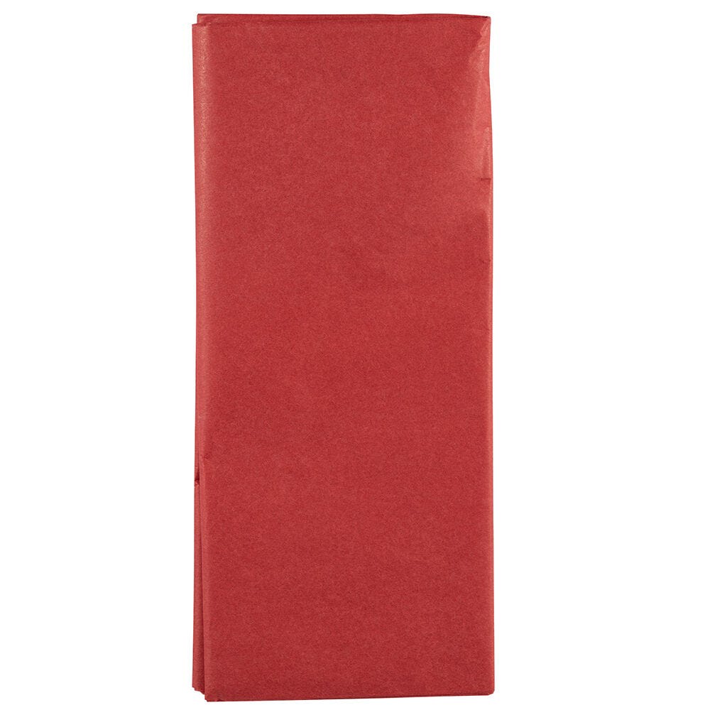 JAM Paper Tissue Paper, 26inH x 20inW x 1/8inD, Red, Pack Of 10 Sheets