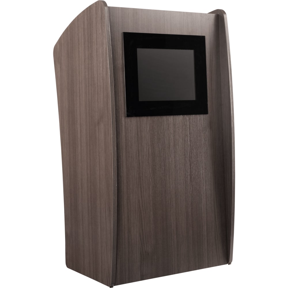 Oklahoma Sound 611/612 Vision Lectern, With Screen, 46inH x 24inW x 21inD, Ribbonwood