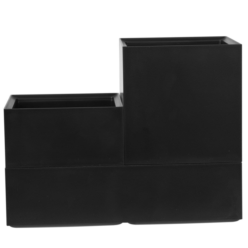 Bostitch Office Konnect 3-Piece Stackable Storage Cup Set, Black