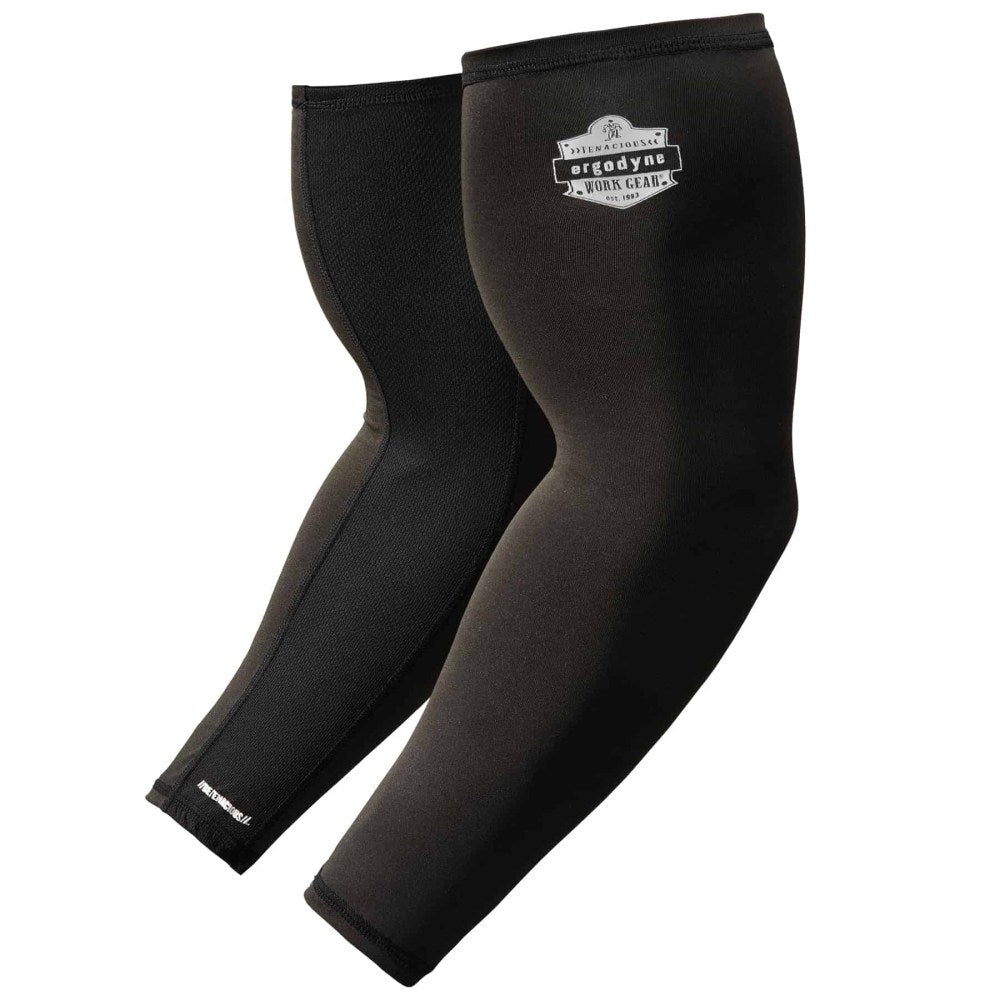 Ergodyne Chill-Its 6690 Cooling Arm Sleeve, Large, Black