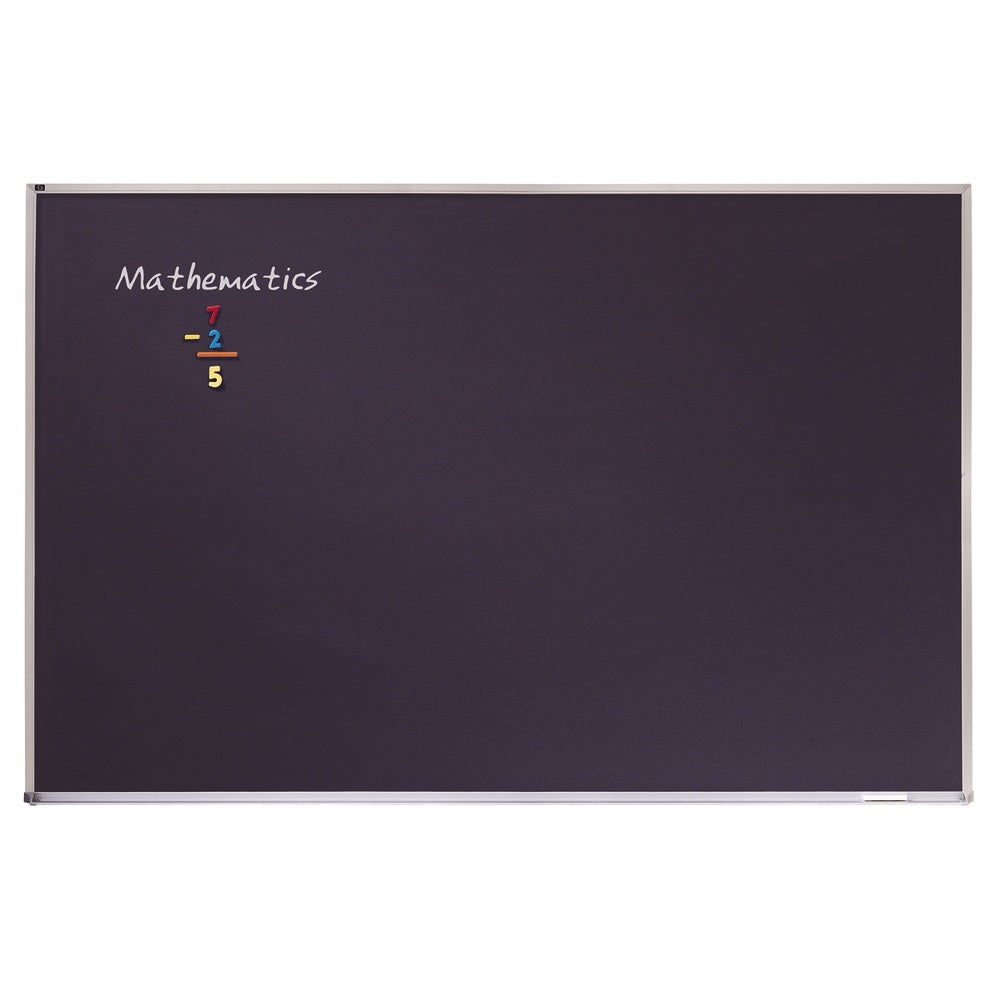 Quartet Education Magnetic Porcelain Chalkboard, 48in x 36in, Black Aluminum Frame