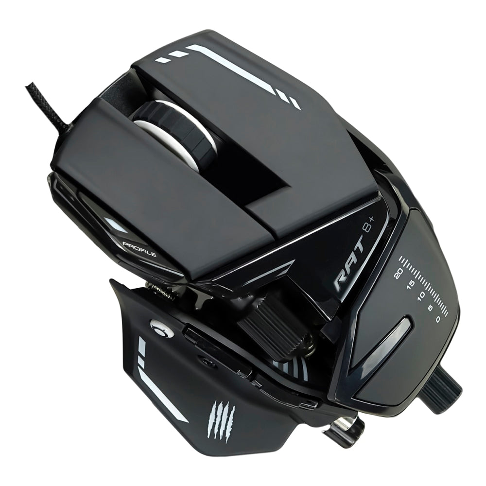 Mad Catz The Authentic R.A.T. 8+ - Mouse - optical - 11 buttons - wired - USB - black