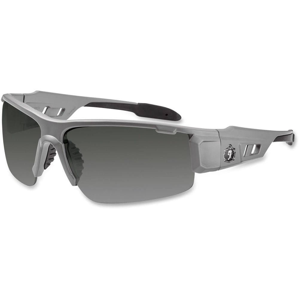 Ergodyne Skullerz Safety Glasses, Dagr, Matte Gray Frame, Smoke Lens