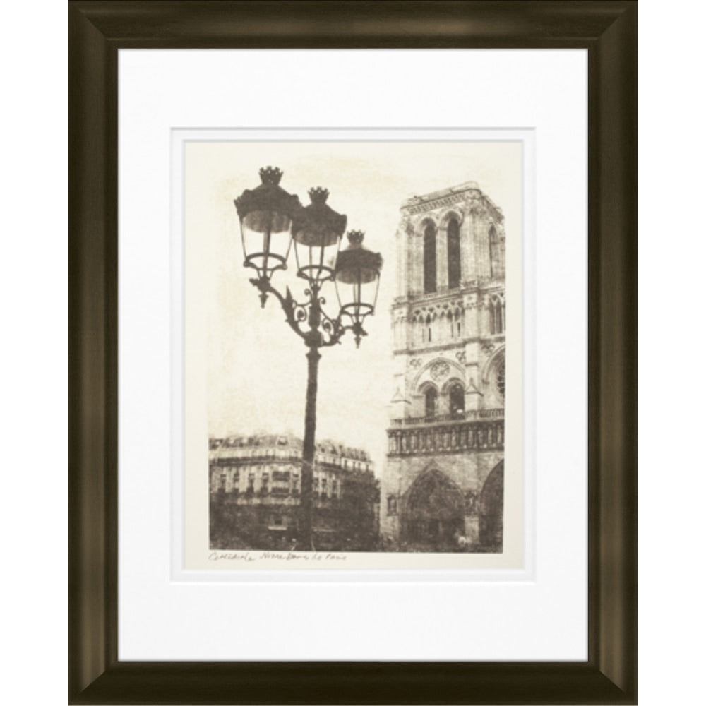 Timeless Frames Marren Espresso-Framed Landscape Artwork, 11in x 14in, Notre Dame