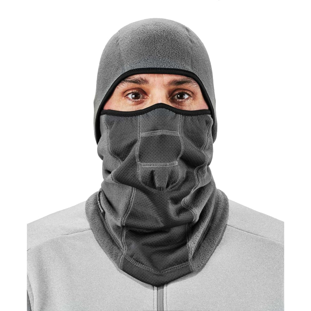 Ergodyne N-Ferno 6823 Windproof Hinged Balaclava, One Size, Gray