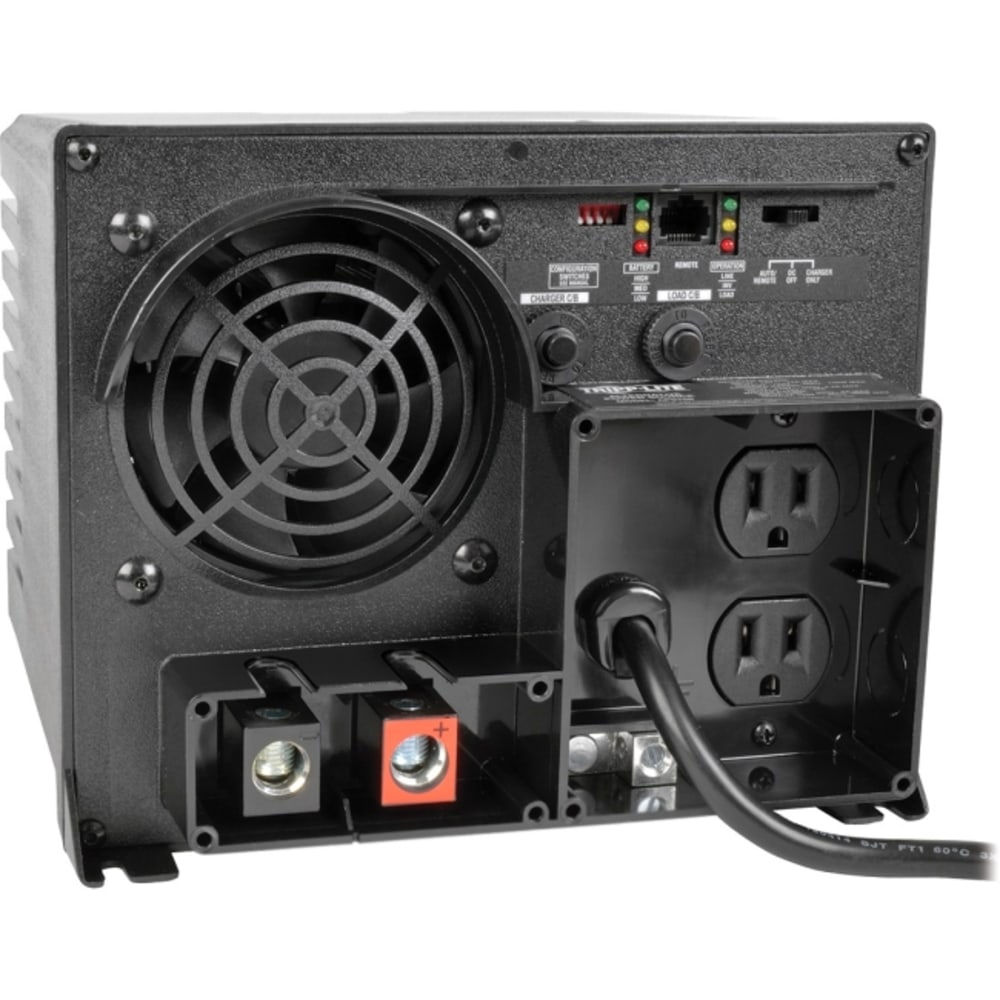 Tripp Lite 1250W APS 12VDC 120V Inverter / Charger w/ Auto Transfer Switching ATS 2 Outlets 5-15R - DC to AC power inverter - 12 V - 1.25 kW - output connectors: 2 - Canada, United States