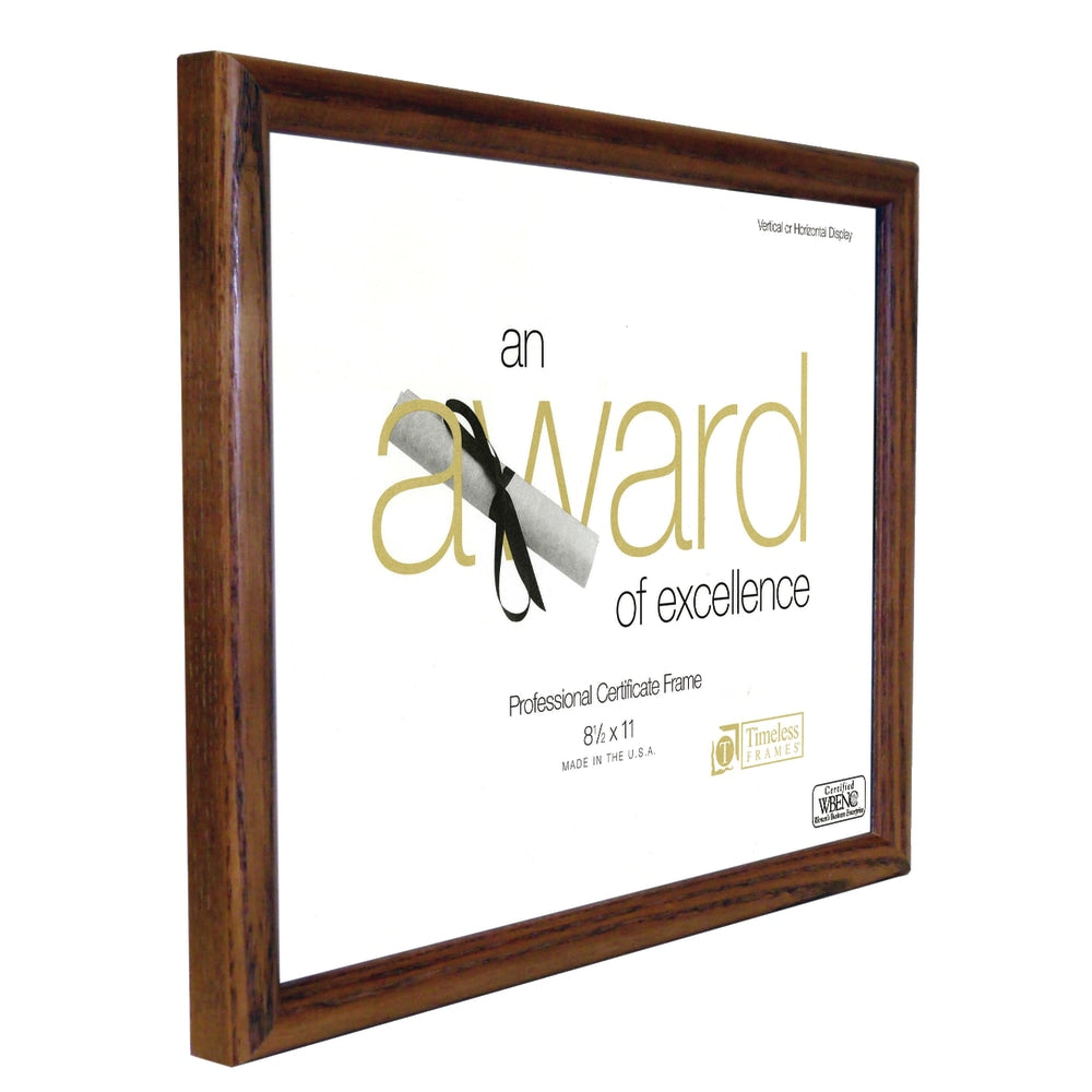 Timeless Frames Rounded Ash Award Frame, 8 1/2in x 11in, Honey