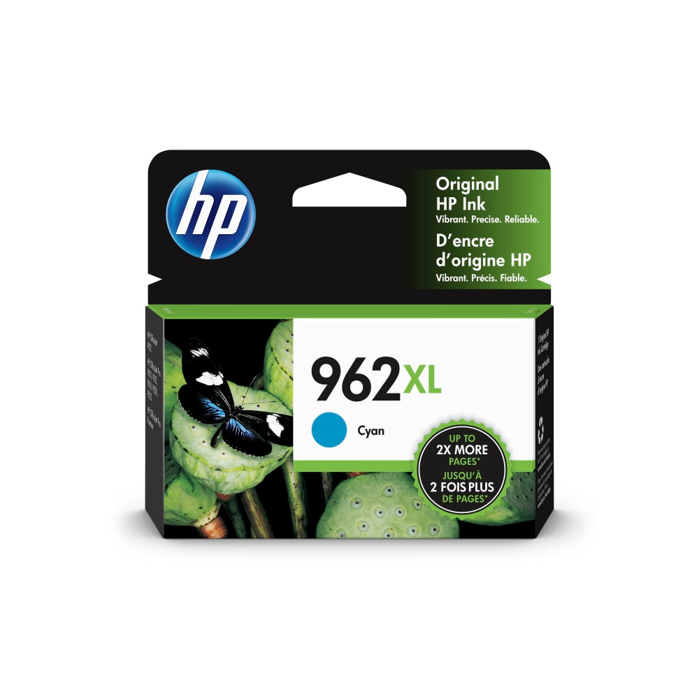 HP 962XL Cyan High-Yield Ink Cartridge, 3JA00AN