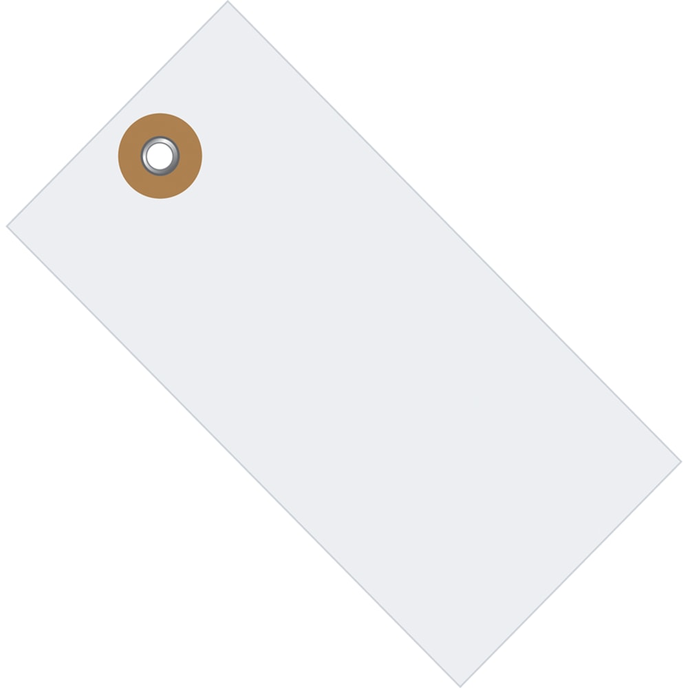 Tyvek Shipping Tags, #5, 4 3/4in x 2 3/8in, White, Box Of 1,000