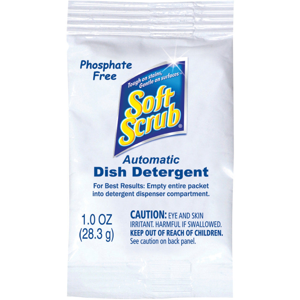 Soft Scrub Dishwasher Detergent Packs - 1 oz (0.06 lb) - Citrus Scent - 200 / Carton - Pleasant Scent, Phosphate-free - White