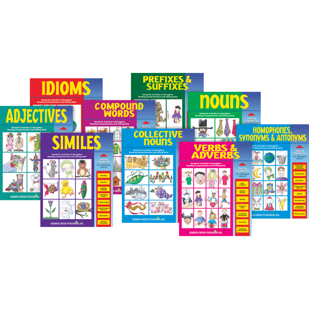 Barker Creek Reading FUNdamentals Book Set, Grade 2, Pack Of 9