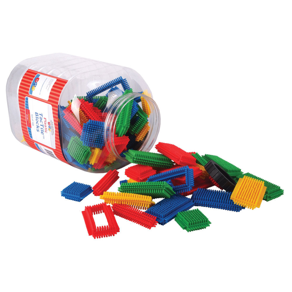 Learning Advantage TacTile Blocks, Assorted Colors, Set Of 108 Blocks