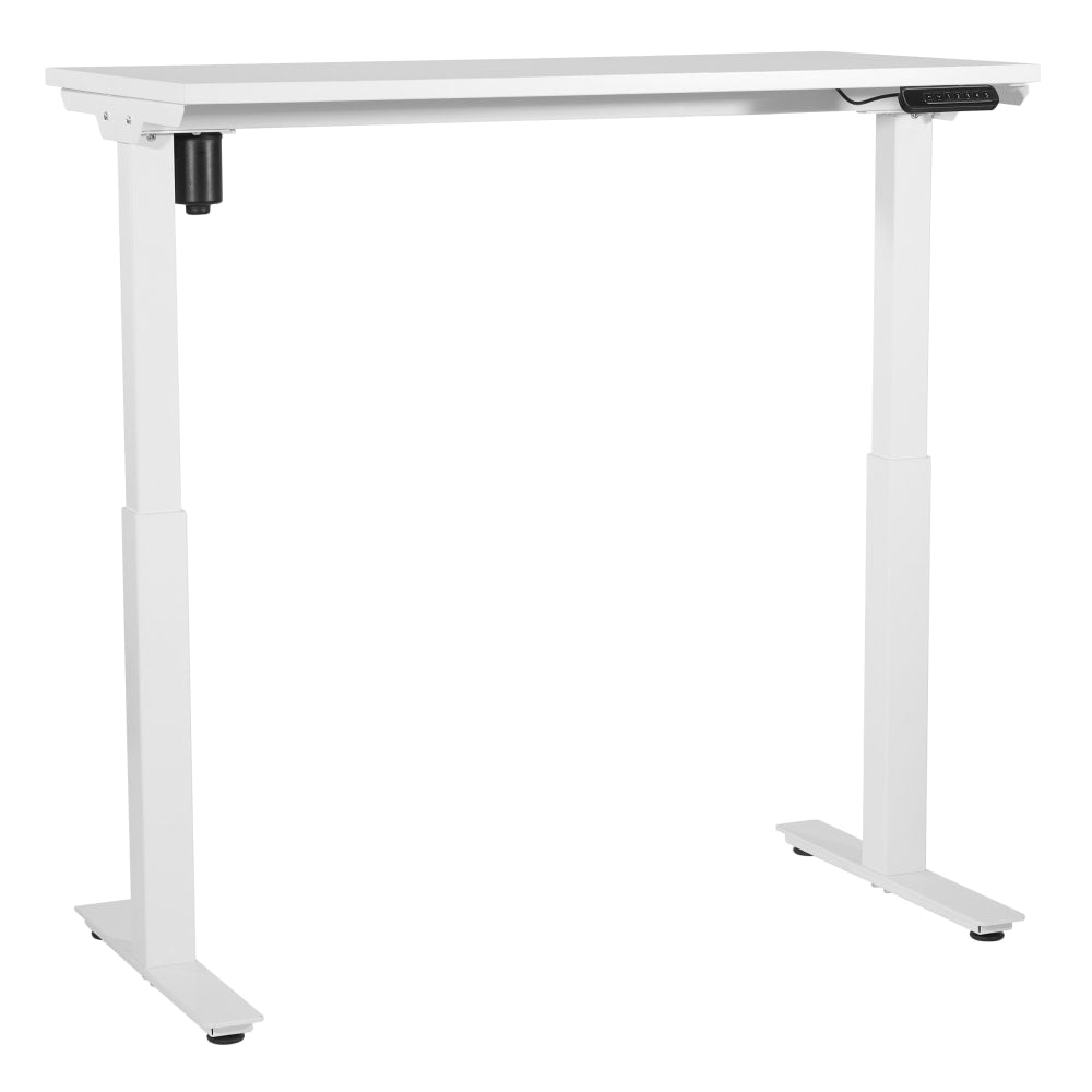 Office Star Pro Line II Prado 2-Stage 1-Motor Height-Adjustable Table, 48in x 47-3/4in, White