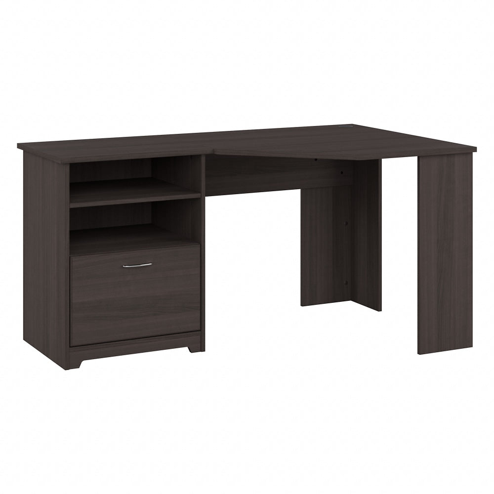 Bush Business Furniture Cabot 60inW Corner Desk, Heather Gray, Standard Delivery