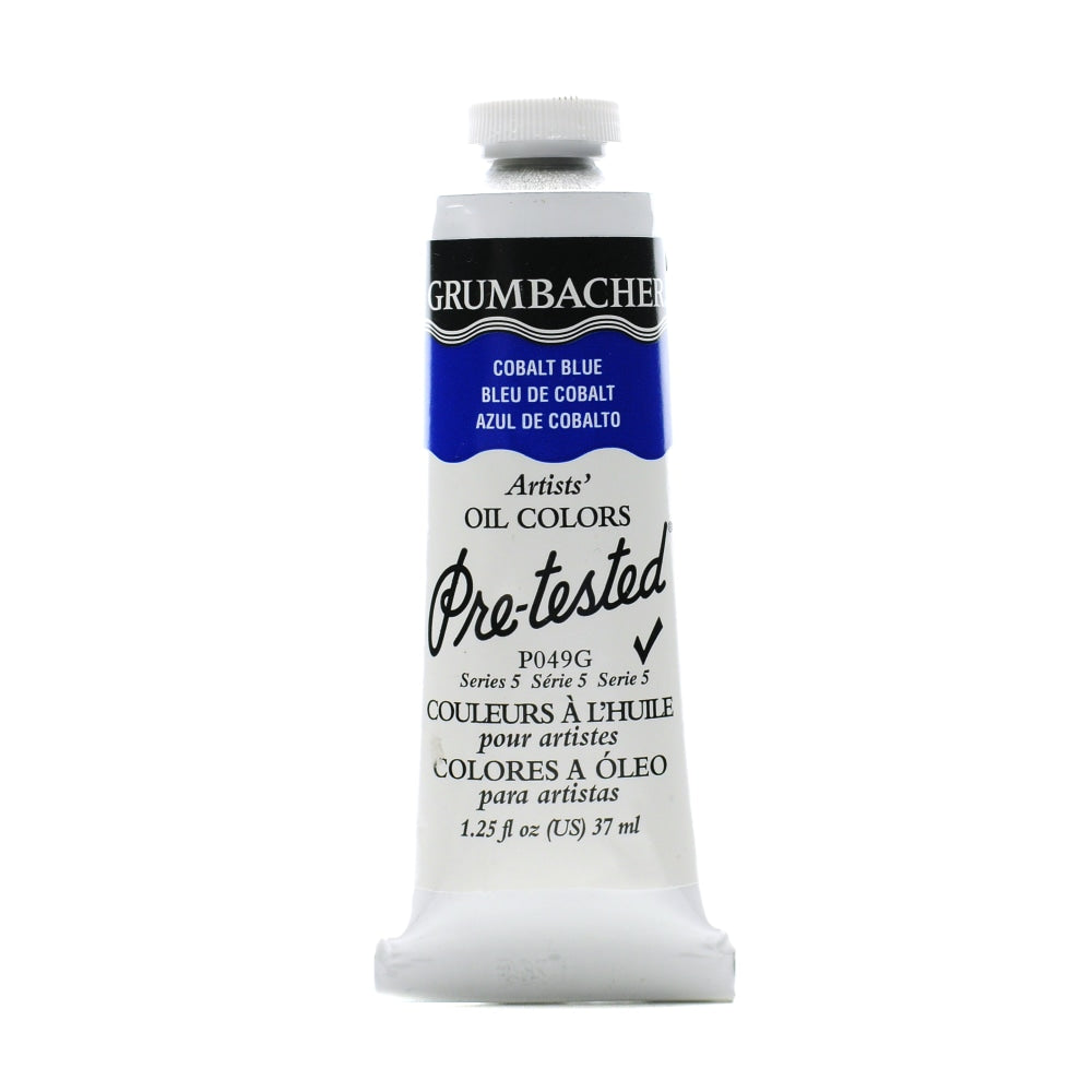 Grumbacher P049 Pre-Tested Artists Oil Colors, 1.25 Oz, Cobalt Blue