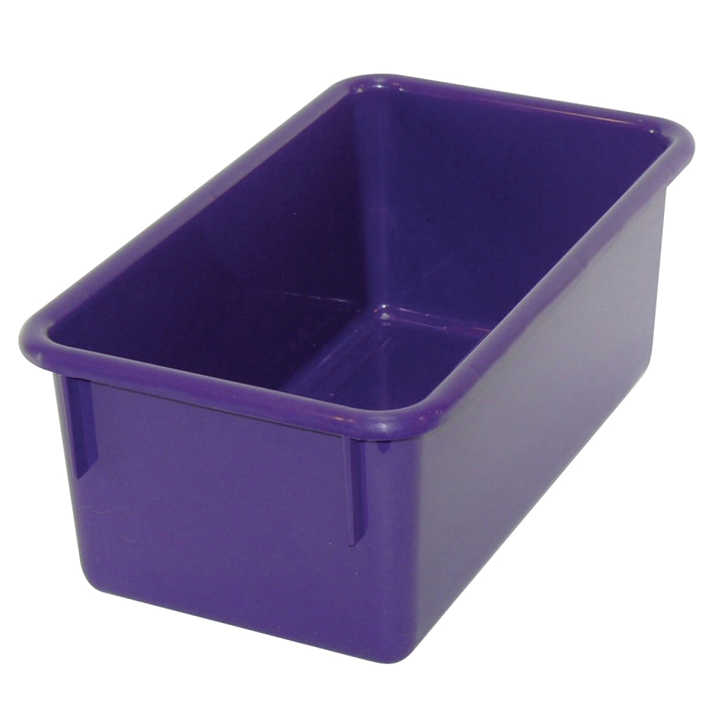 Romanoff Stowaway Trays, 5-1/4inH x 7-3/4inW x 13-1/4inD, Purple, Pack Of 3 Trays