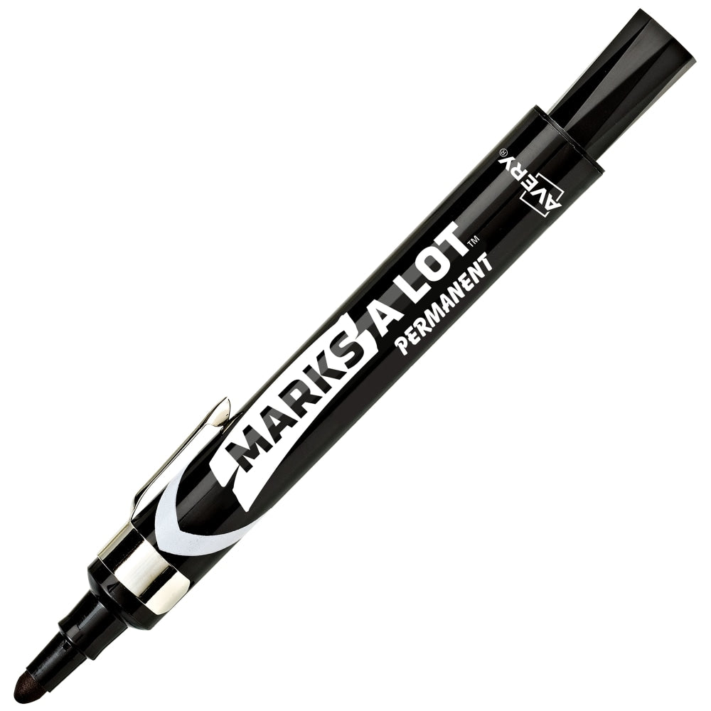 Avery Marks-A-Lot Bullet-Tip Permanent Markers, Black