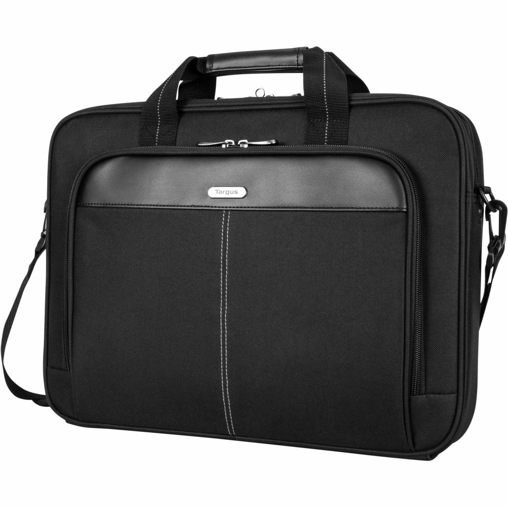 Targus TCT027US Carrying Case (Briefcase) for 15.6in to 16in Notebook - Black - TAA Compliant - Shock Absorbing - Polyester Body - Trolley Strap, Handle, Shoulder Strap - 12.8in Height x 3.3in Width - 4.49 gal Volume Capacity - 1 Pack