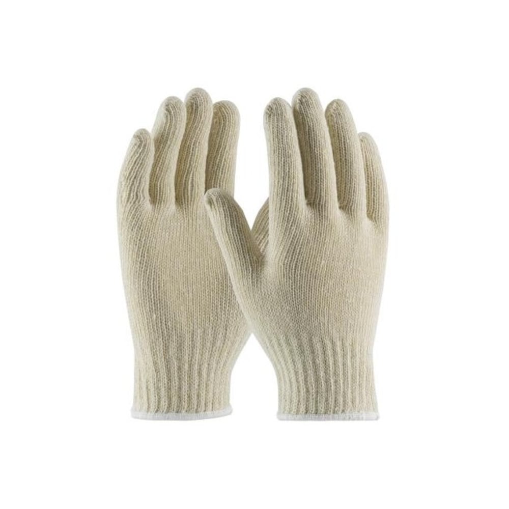 PIP Cotton/Polyester Gloves, 7in, Medium, White, Pack Of 12 Pairs