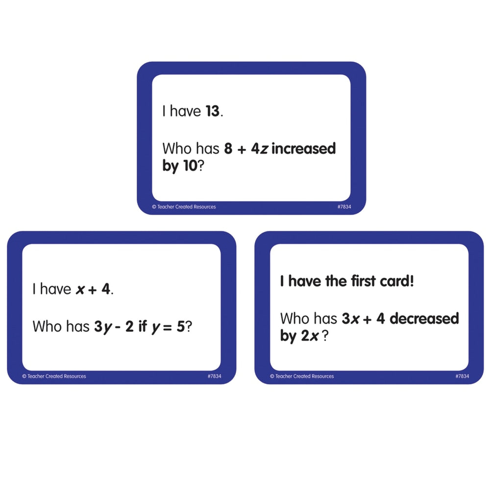 Teacher Created Resources I Have Who Has Math Game, Grades 5-6