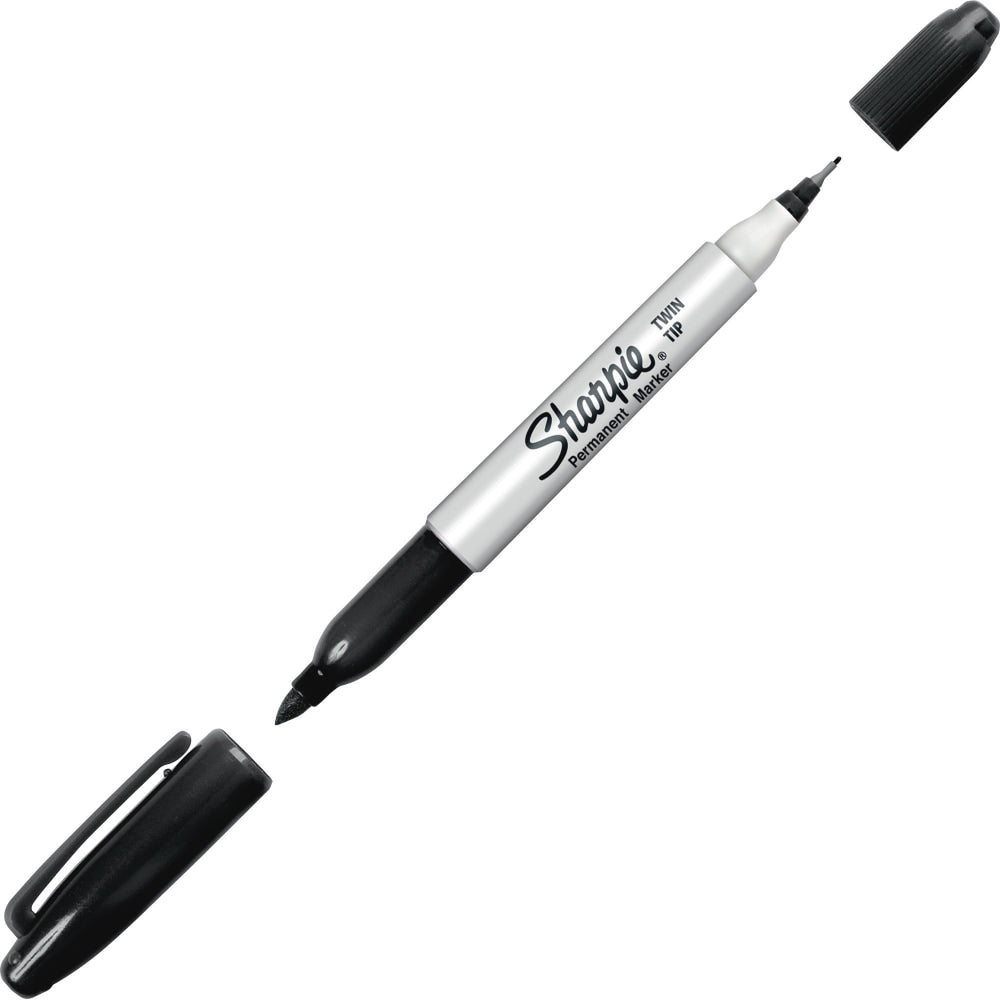 Sharpie Twin-Tip Permanent Marker, Black