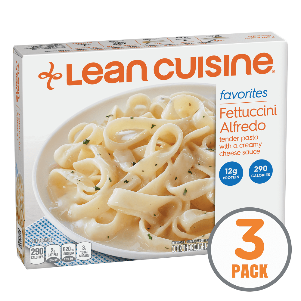 Lean Cuisine Favorites Fettuccini Alfredo, 9.25 Oz, Box Of 3 Meals