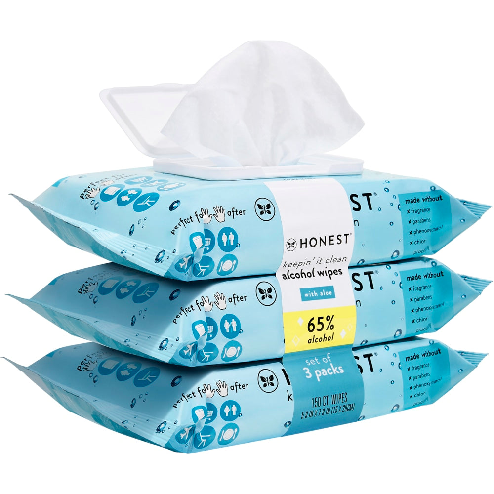 The Honest Company Sanitizing Wipes, 2 oz, Pack Of 3